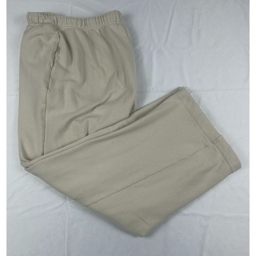 OLD NAVY SWEETPANTS WOMENS MEDIUM BEIGE FLEECE LINED DRAWSTRING LOUNGE PANTS